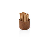 10307M Wood Finish Round Stick Bowl - Brown